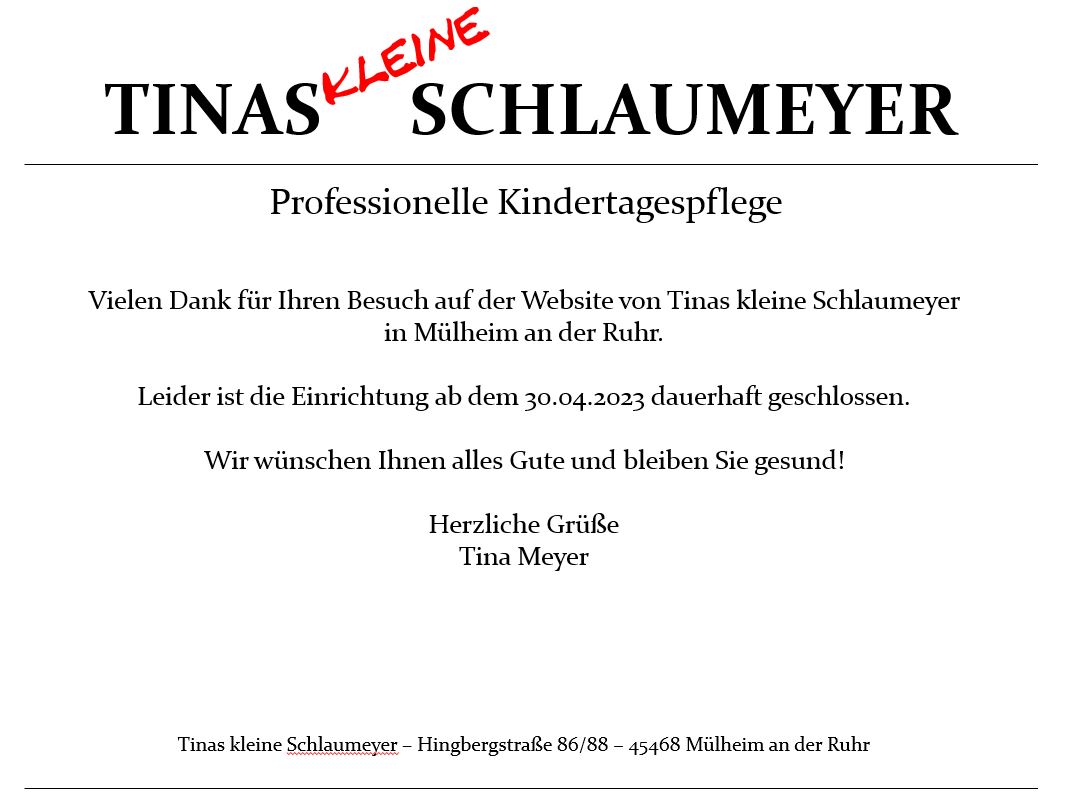 Tinas kleine Schlaumeyer